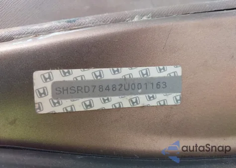 2002 Honda Cr-V Lx from USA, damaged, VIN SHSRD78482U001163